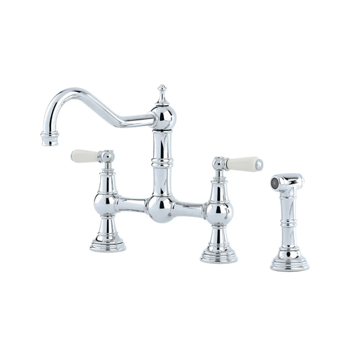 Shaws by Perrin & Rowe Hambleton Kitchen Mixer with Spray Rinse - Lead Free - AUSH.4756
