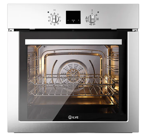 Ilve 60cm Stainless Steel Proline Built-in Electric Multifunction Oven - OV60SLMPVS