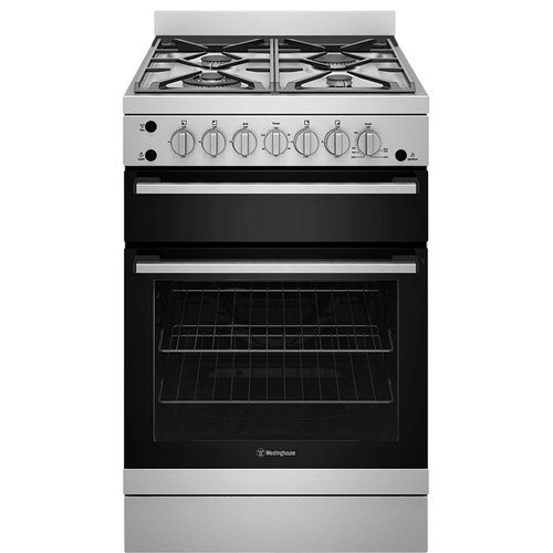 Westinghouse 60cm Stainless Steel Gas Freestanding Cooker - WFG612SCH