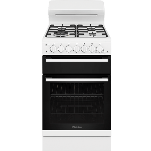 Westinghouse 54cm White Gas Freestanding Cooker - WLG512WCH