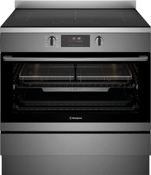 Westinghouse 90cm Dark Stainless Steel Electric Freestanding Cooker - WFE9756DD