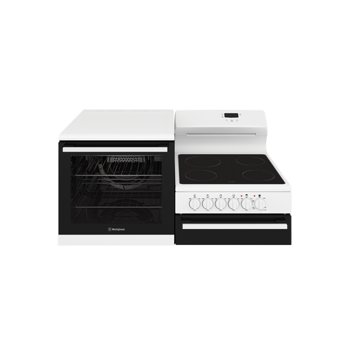 Westinghouse White Elevated Electric Freestanding Cooker - WDE143WCB