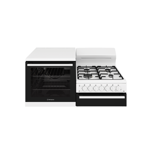 Westinghouse White Elevated Gas Freestanding Cooker - WDG112WC