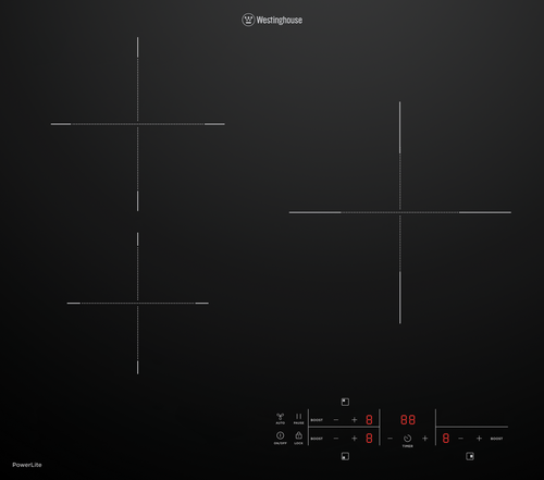 Westinghouse 60cm 3 Zone Induction Cooktop - WHI632BE