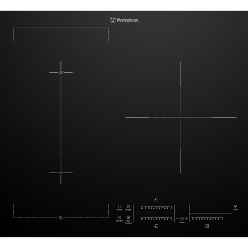 Westinghouse 60cm 3 Zone Induction Cooktop - WHI635BE