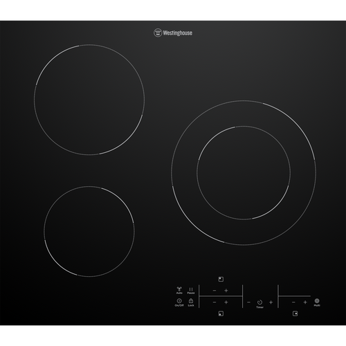 Westinghouse 60cm 3 Zone Ceramic Cooktop - WHC633BE