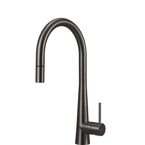 Oliveri Essente Gunmetal Goose Neck Pullout Tap - SS31625-GM