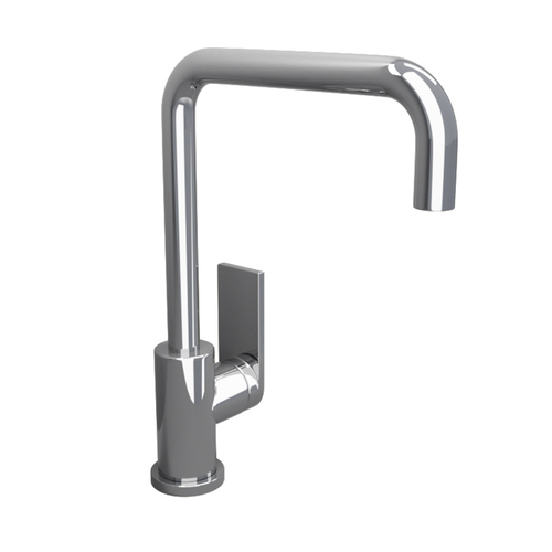 Castano Chrome Napoli 'Squared Neck' Gooseneck Sink Mixer - NASQIC