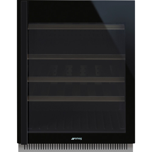 Smeg Dolce Stil Novo Built-in Black Wine Cooler - CVI638RN3