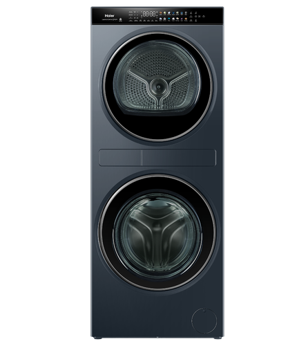 Haier 600 Series 12kg + 9kg Black Laundry Centre Heat Pump Dryer - HLC1290CTB2