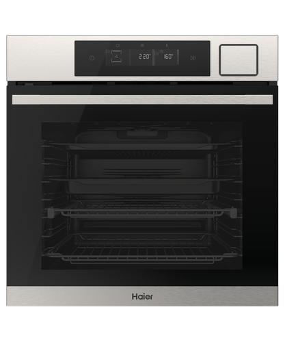 Haier 600 Series 60cm Stainless Steel Built-In Oven with AirFry & Steam Assist Plus - HWO60S16TPX5
