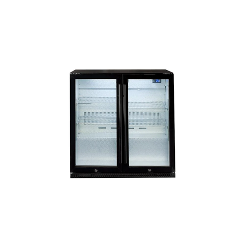 Artusi 86cm Black Double Door Outdoor Beverage Centre - AOF2BM5