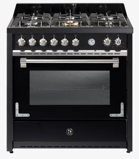 Steel 90cm Oxford Dual Fuel Single Oven Freestanding Cooker - 6 Burner - X9F-6