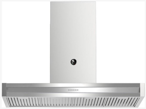 Steel 120cm Genesi Wall-Mounted Canopy Rangehood - GQK12