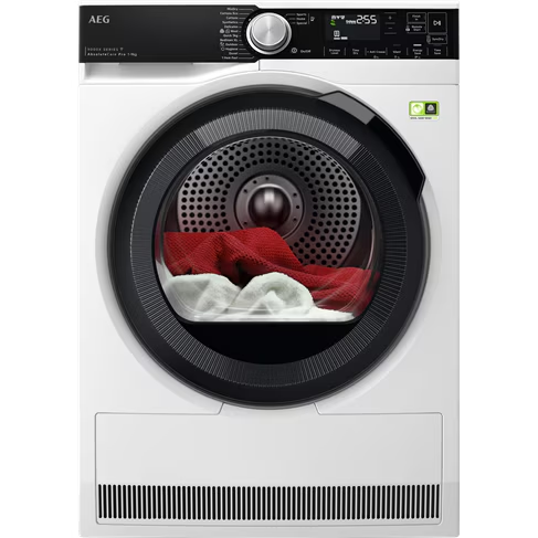 AEG 9kg 9000X Series White Heat Pump Dryer - T959V6PRC
