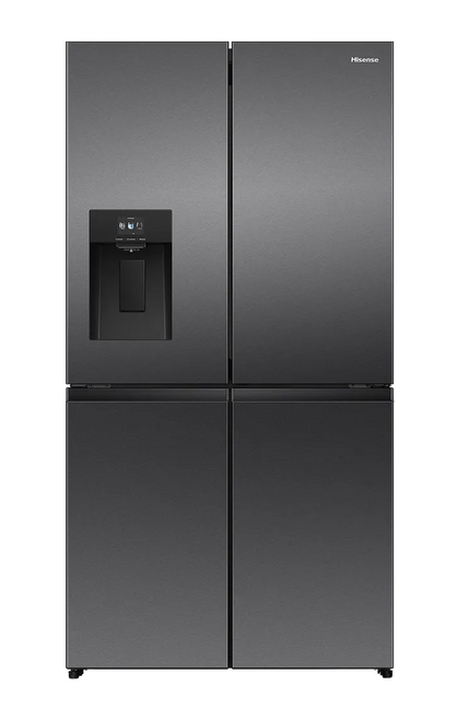 Hisense 615L Dark Stainless Steel PureFlex French Door Fridge - HRCD615TBW