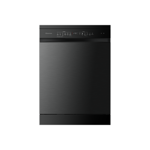 Hisense Black Steel Freestanding Dishwasher - 16 Place Settings - HSAP16FB