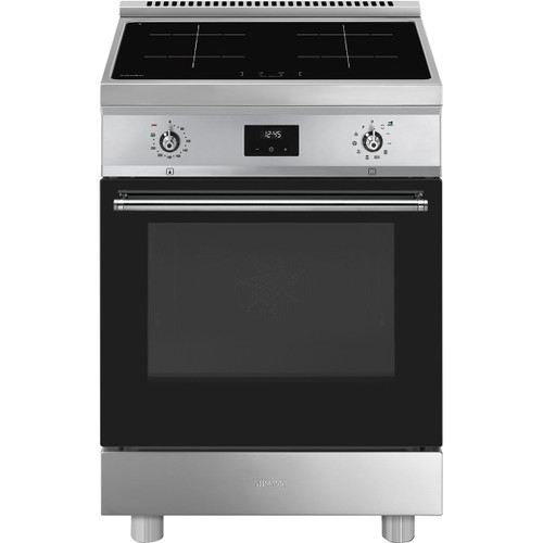Smeg 60cm Stainless Steel Freestanding Cooker with Induction Cooktop - C6IPXT2