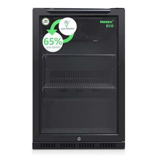 Husky Eco 90L Black Drinks Chiller - C1HECO840BKAU