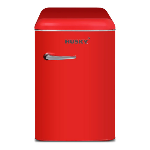 Husky 118L Red Retro Style Bar Fridge - HUSRET135RDHU