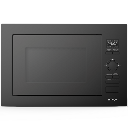 Omega 28L Black Built-In Microwave - OM28BF