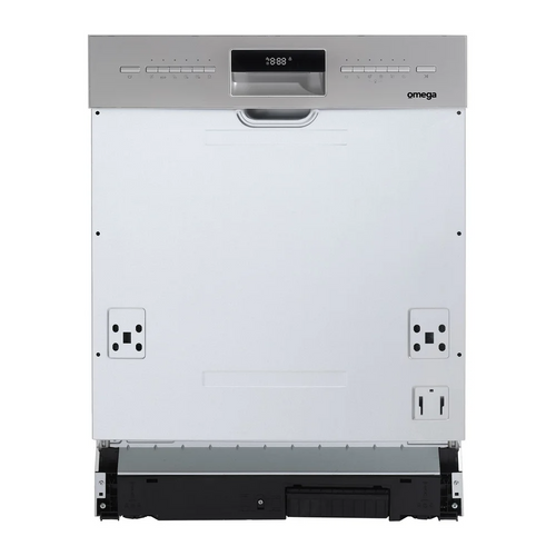Omega 60cm Semi-Integrated Dishwasher - 15 Place Settings - ODWIS6015X