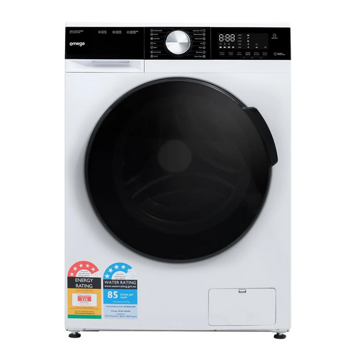 Omega 10kg Front Load Auto Dose Washing Machine - 15 Programs - OFLW1000AW