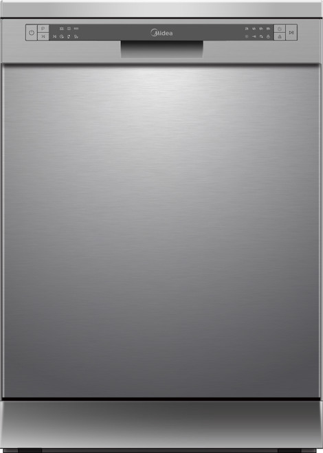 Midea 60cm Stainless Steel Freestanding Dishwasher - 12 Place Settings - MDW6063F12UX