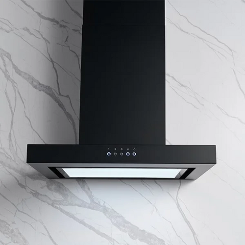 Omega 60cm Black Canopy Rangehood - 1000m3/hr - ORC60MB