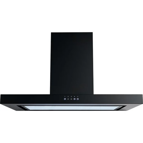 Omega 90cm Black Canopy Rangehood - 1000m3/hr - ORC90MB