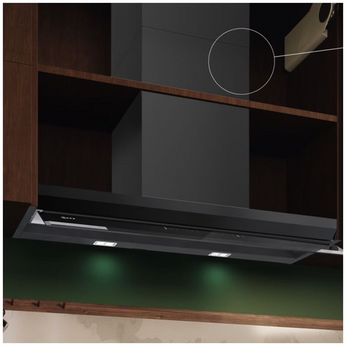 Neff 90cm N 90 Matt Black Integrated Rangehood - D99XET2S5