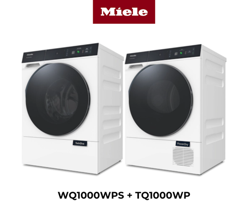 Miele 10kg Front Load Washer + 9kg Heat Pump Dryer Pack - WQ1200WPS