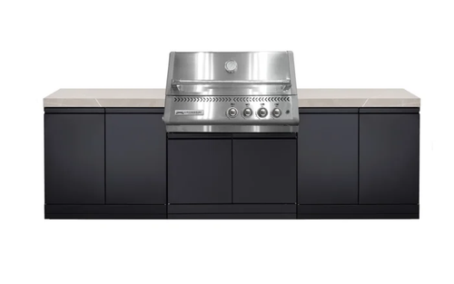 Crossray Black / Stainless Classic XPlor Outdoor Kitchen - GD4SSKG-01