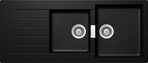 Schock Black Signus Magma 1 3/4 Cristadur Bowl Sink - D200B Ex Display*