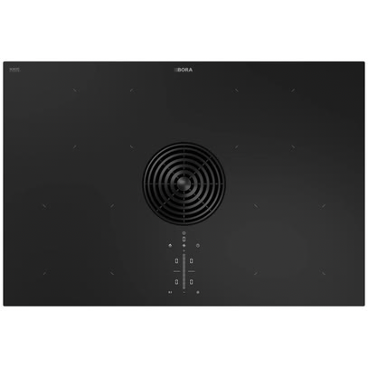 Bora 76cm Pure 4 Zone Matte Black Induction Cooktop With Integrated Exhaust Air Extractor - Series 2 - PURA2R