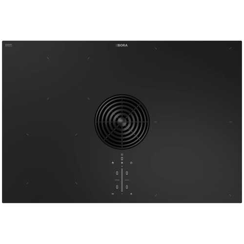 Bora 76cm M Pure 4 Zone Glossy Black Induction Cooktop With Integrated Recirculating Extractor - Series 2 - PURMU2