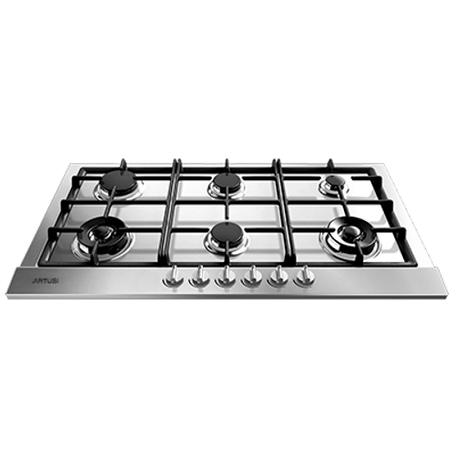 Artusi 90cm Gas Cooktop - 6 Burner - AGH90XFFD