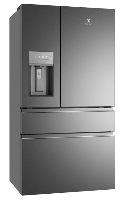 ELECTROLUX 609L DARK STAINLESS STEEL FREESTANDING FRENCH DOOR FRIDGE - ICE MAKER AND WATER - EHE6899BA