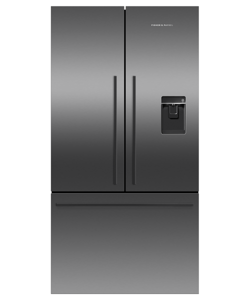 Fisher & Paykel 569L Net Black French Door Fridge With Ice Maker & Water - RF610ADUB5 Fisher & Paykel 569L Net Black French Door Fridge With Ice Maker & Water - RF610ADUB5