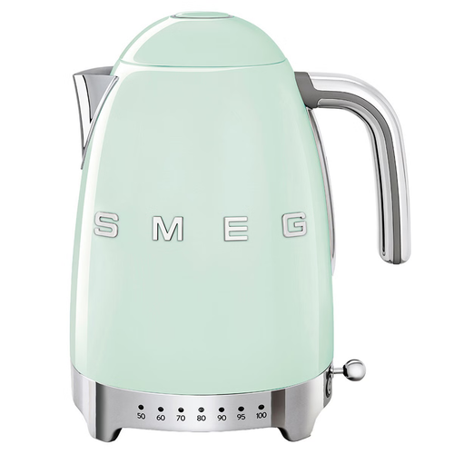 Smeg Pastel Green Retro Style Variable Temperature Electric Kettle - KLF04PGAU