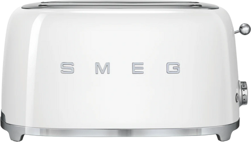 Smeg White Retro Style 4 Slice Toaster - TSF02WHAU