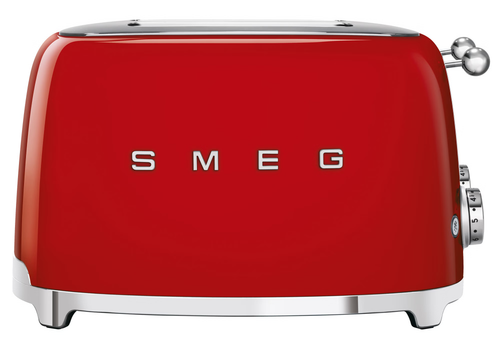 Smeg Red Retro Style 4 Slice Extra Wide Toaster - TSF03RDAU