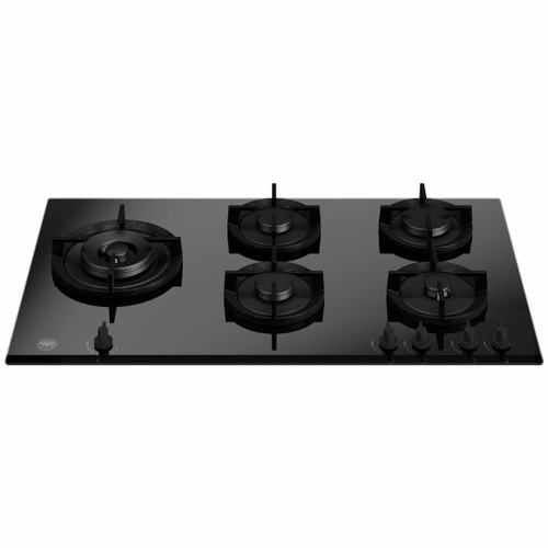 Bertazzoni 90cm Modern Series Gas On Glass Cooktop With Side Wok Burner - P905LMODGNE - EX DISPLAY*
