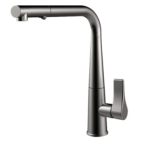 Gessi Proton Brushed Nickel Dual Spray Pull-Out Tap - 17177BN