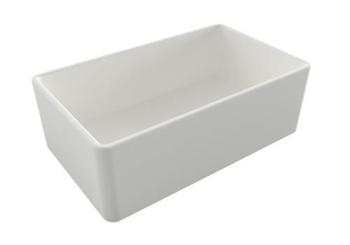 Turner Hastings Novi 75 X 46 Matte White Single Bowl Fine Fireclay Butler Sink - NO753FS-MW