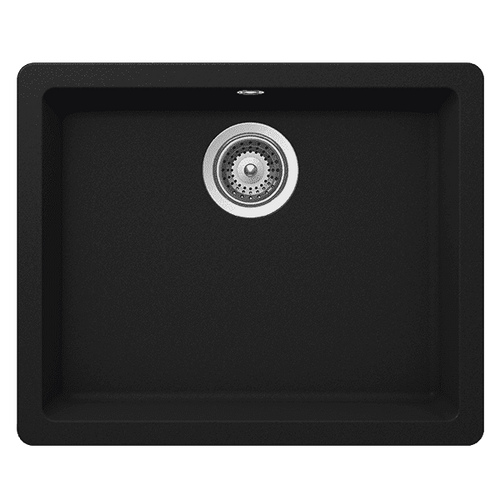 Schock 490mm Quadro Black Onyx Cristalite Sink - QN-100B