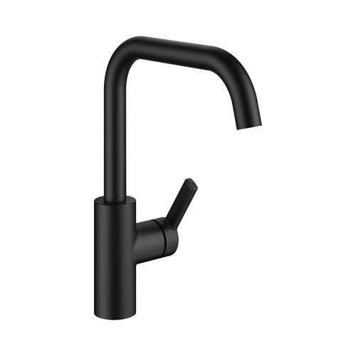 Kwc Luna-E Matt Black Swivel Tap - 10.441.013.176