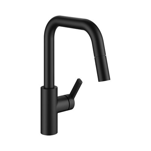 Kwc Luna-E Matt Black Pull-Out Tap - 10.441.004.176