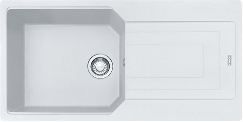 Franke Urban 1000mm White Single Bowl Fragranite Sink - UBG611-100PW-REV