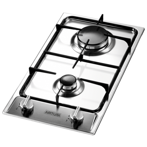 Artusi 30cm Stainless Steel Domino Gas Cooktop - AGH30XFFD